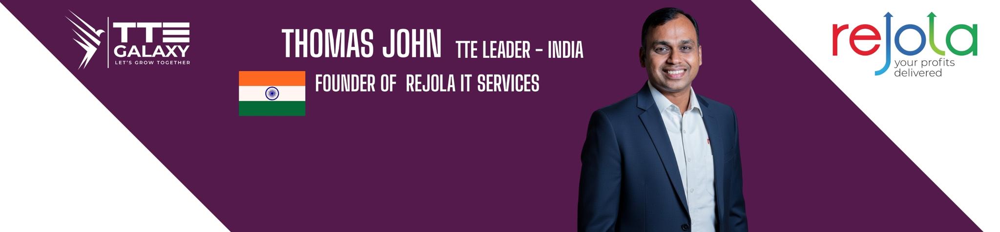 Thomas John banner